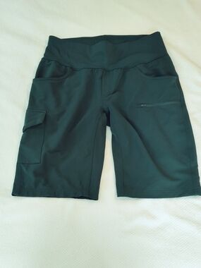 Women's Shredly 11" Limitless Mountain Bike Shorts Size 10 Dark green